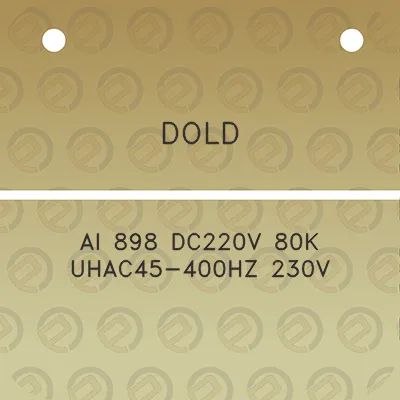 dold-ai-898-dc220v-80k-uhac45-400hz-230v