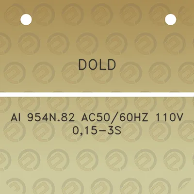 dold-ai-954n82-ac5060hz-110v-015-3s