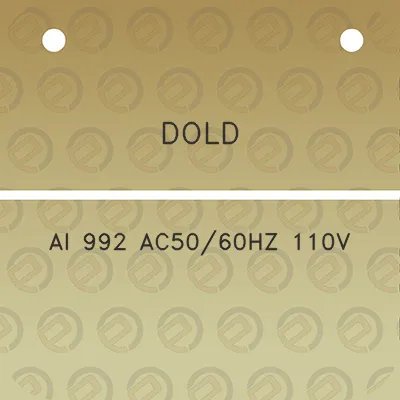 dold-ai-992-ac5060hz-110v