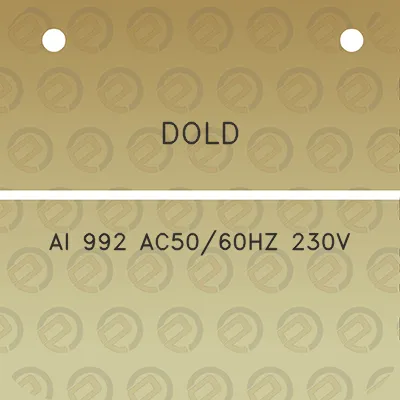 dold-ai-992-ac5060hz-230v