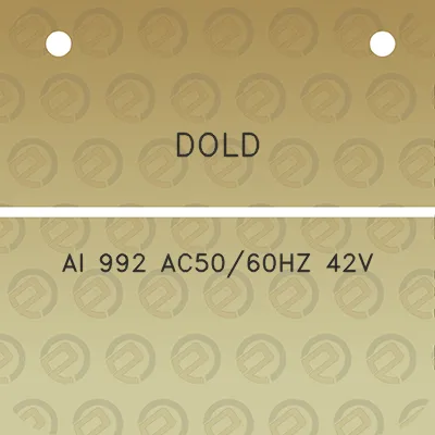 dold-ai-992-ac5060hz-42v