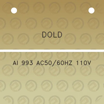 dold-ai-993-ac5060hz-110v