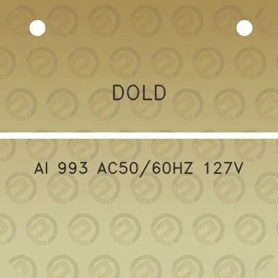 dold-ai-993-ac5060hz-127v