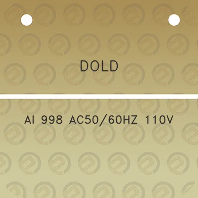 dold-ai-998-ac5060hz-110v