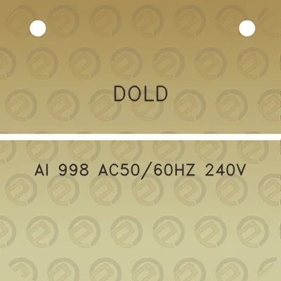 dold-ai-998-ac5060hz-240v