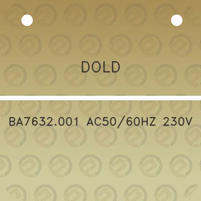 dold-ba7632001-ac5060hz-230v