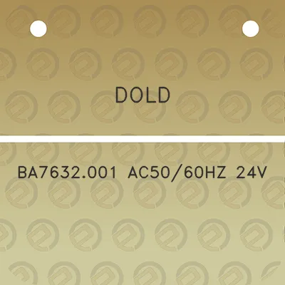 dold-ba7632001-ac5060hz-24v