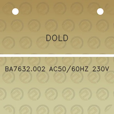 dold-ba7632002-ac5060hz-230v