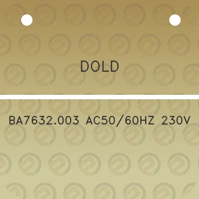 dold-ba7632003-ac5060hz-230v