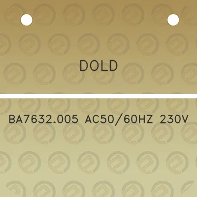 dold-ba7632005-ac5060hz-230v