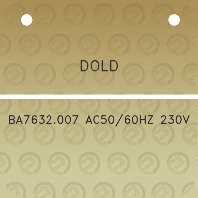 dold-ba7632007-ac5060hz-230v