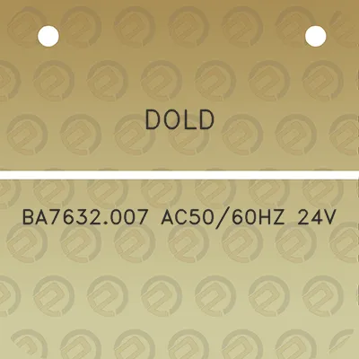 dold-ba7632007-ac5060hz-24v