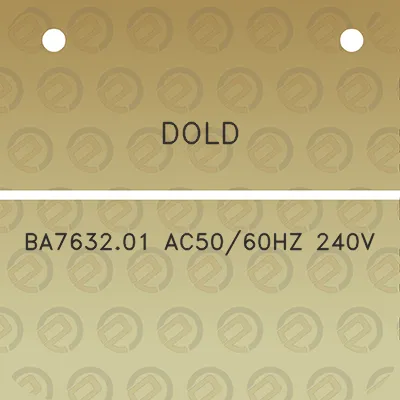 dold-ba763201-ac5060hz-240v