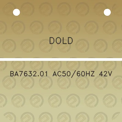 dold-ba763201-ac5060hz-42v