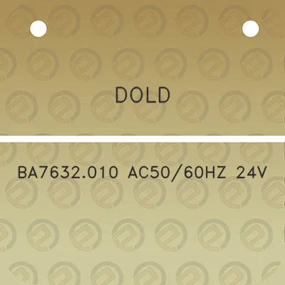 dold-ba7632010-ac5060hz-24v