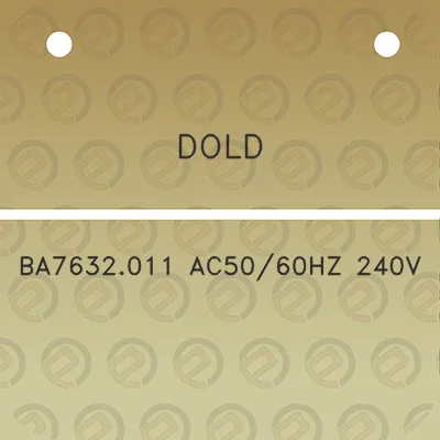 dold-ba7632011-ac5060hz-240v