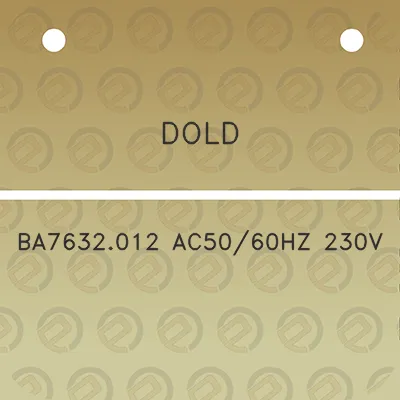 dold-ba7632012-ac5060hz-230v