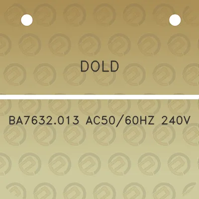 dold-ba7632013-ac5060hz-240v