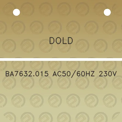 dold-ba7632015-ac5060hz-230v