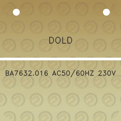 dold-ba7632016-ac5060hz-230v