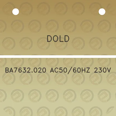 dold-ba7632020-ac5060hz-230v