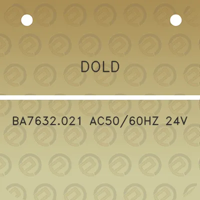 dold-ba7632021-ac5060hz-24v