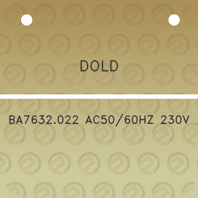 dold-ba7632022-ac5060hz-230v