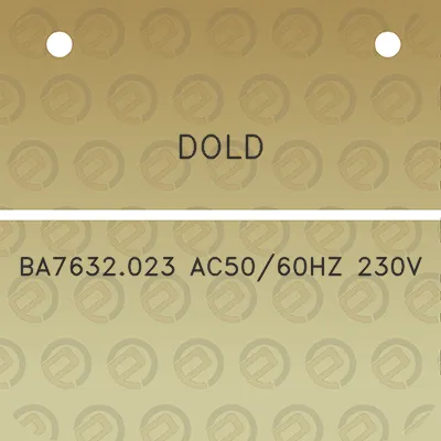 dold-ba7632023-ac5060hz-230v