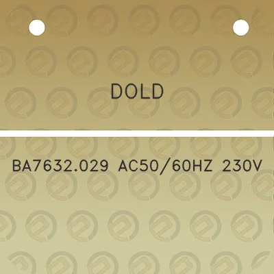 dold-ba7632029-ac5060hz-230v