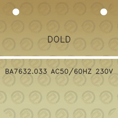 dold-ba7632033-ac5060hz-230v