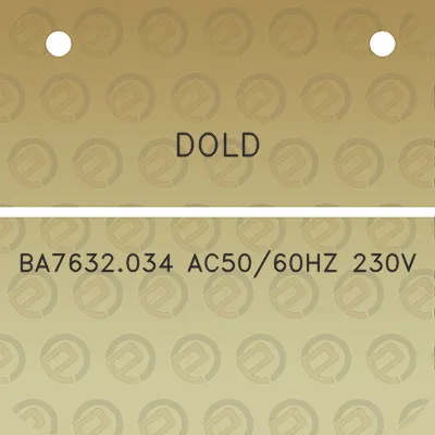 dold-ba7632034-ac5060hz-230v