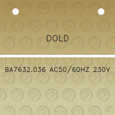 dold-ba7632036-ac5060hz-230v