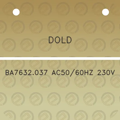 dold-ba7632037-ac5060hz-230v