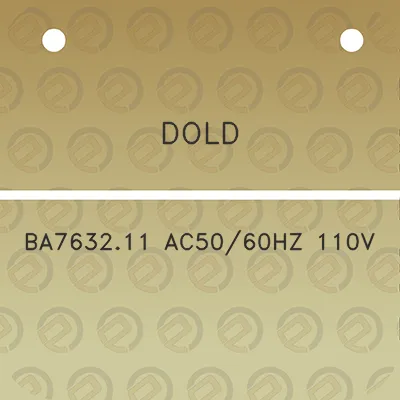 dold-ba763211-ac5060hz-110v