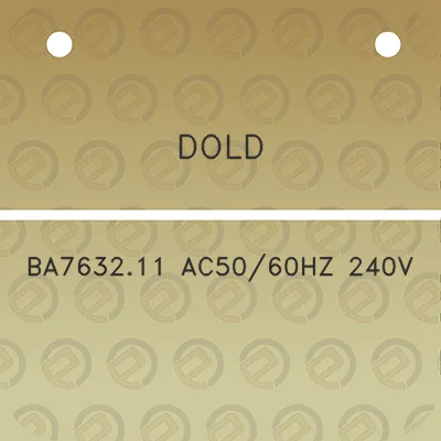 dold-ba763211-ac5060hz-240v