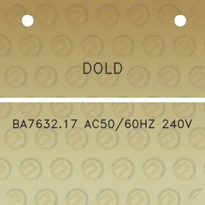 dold-ba763217-ac5060hz-240v