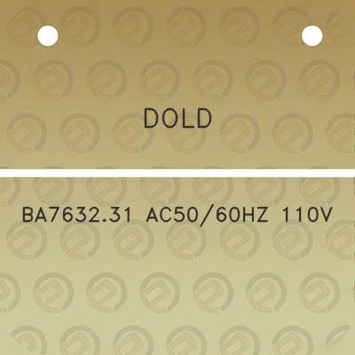 dold-ba763231-ac5060hz-110v