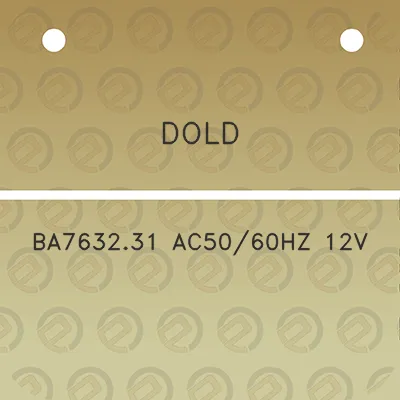 dold-ba763231-ac5060hz-12v