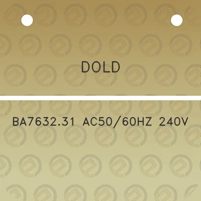 dold-ba763231-ac5060hz-240v