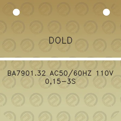 dold-ba790132-ac5060hz-110v-015-3s