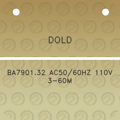 dold-ba790132-ac5060hz-110v-3-60m