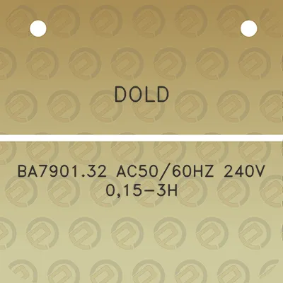 dold-ba790132-ac5060hz-240v-015-3h