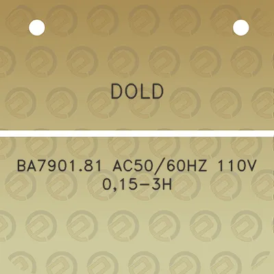 dold-ba790181-ac5060hz-110v-015-3h