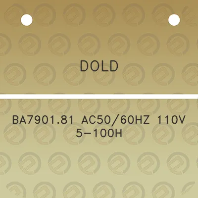 dold-ba790181-ac5060hz-110v-5-100h