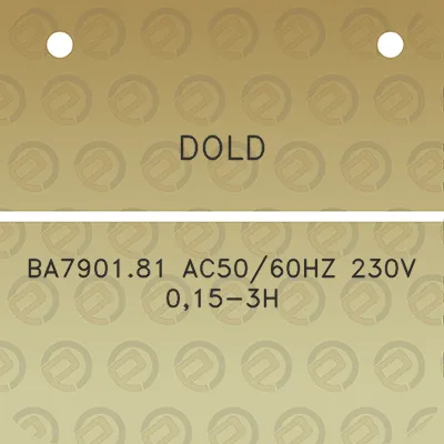 dold-ba790181-ac5060hz-230v-015-3h