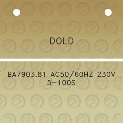 dold-ba790381-ac5060hz-230v-5-100s