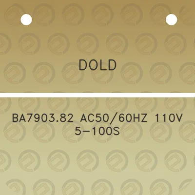 dold-ba790382-ac5060hz-110v-5-100s