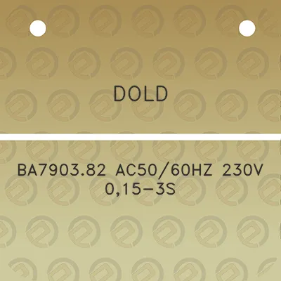 dold-ba790382-ac5060hz-230v-015-3s