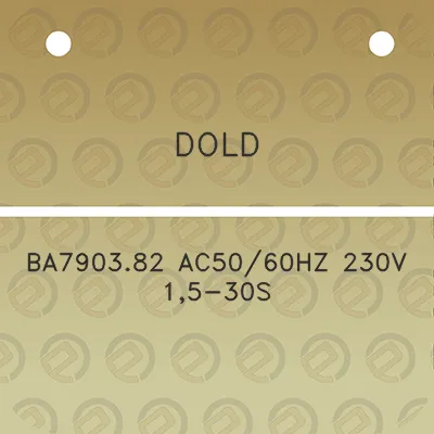 dold-ba790382-ac5060hz-230v-15-30s