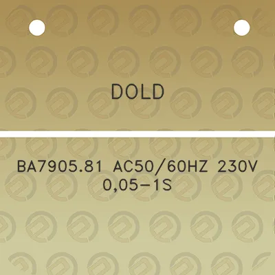 dold-ba790581-ac5060hz-230v-005-1s